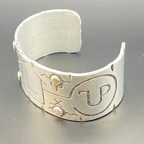 NELSON B. BOONE Aluminum Cuff Bracelet Ranch Cattle Promotional Branding Western - Picture 10 of 13